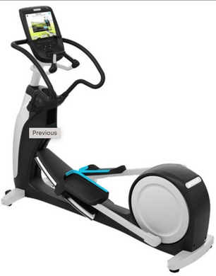 Precor EFX 883 Elliptical Crosstrainer - Converging Crossramp with P82 Console